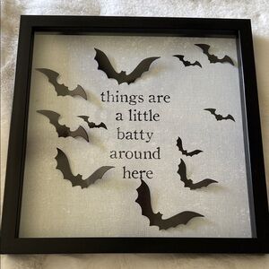 🦇Halloween Black Bat Shadow Box Decor🦇